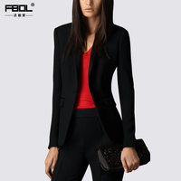 FBOL2015春装新款小西装女外套欧美女装潮大码西装新款修身西服