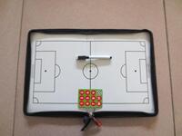 足球战术板 皮质 磁性玻璃钢教练板 带笔可擦写 带标石 可折叠