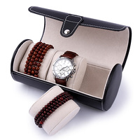 3位圆筒手表盒手表随身包手表收纳饰品柜台展示包装饰品包化妆包