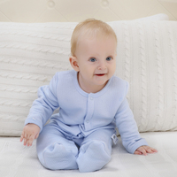 婴儿连体衣服0岁1宝宝3个月冬季新生儿包脚睡衣纯棉衣哈衣秋冬装