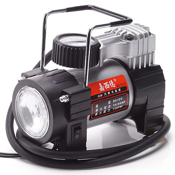 嘉西德 电动打气泵大功率充气泵带LED大灯 车载气泵/充气泵 0312