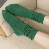 秋冬袜子女士堆堆袜 韩国可爱复古民族风中筒长袜短靴学生棉袜