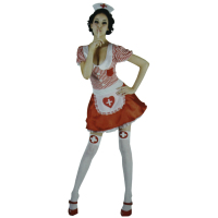 万圣节 成人女护士装蕾丝边造型表演服 舞会表演化妆派对精美服装