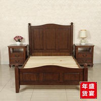 实木双人床1.51.8米大床松木儿童床1米单人床1.2米简易木床红橡床