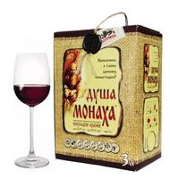 俄罗斯红酒 摩尔多瓦半甜型葡萄酒 3升畅饮装 修道士干红葡萄酒