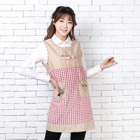 新款韩版幸福树马甲成人罩衣坎肩围裙厨房无袖围裙餐厅反穿衣包邮