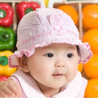 包邮韩版宝宝帽婴儿太阳帽遮阳帽新生儿盆帽秋天婴幼儿童帽婴儿帽