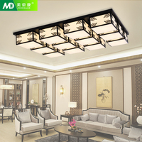 现代新中式吸顶灯led客厅灯主卧室灯具简约饭厅餐厅灯饰长方形
