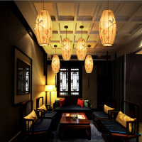 新中式吊灯创意走廊宫灯古典灯笼灯具饭店客栈茶楼餐厅火锅灯具