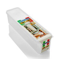 日本 厨房密封盒 筷子收纳盒 长方形保鲜面条盒 防尘厨房收纳盒子