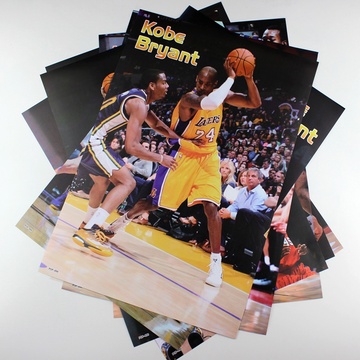 NBA全明星 篮球球星组合科比kobe海报8张装贴纸壁画 墙贴壁纸