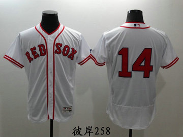 Flexbase Boston Red sox 8#9#14 Jersey 红袜队棒球衣男士运动服
