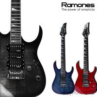 包邮 雷蒙斯Ramones g280电吉他 虎皮枫小双摇 赠大礼包 左轮吉他