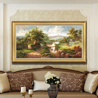 简约欧式酒店家居装饰画客厅沙发背景玄关卧室现代挂画油画风景画