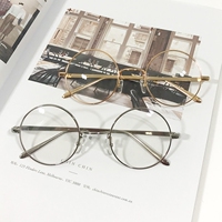 复古圆框金属眼镜架女生 个性框架眼镜 太阳镜近视眼镜简约潮韩版