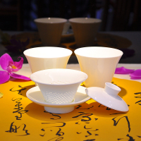 教师节礼物骨瓷办公室茶杯快客杯陶瓷茶碗盖碗旅行茶具过滤杯套装