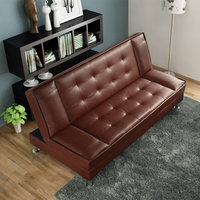 多功能可折叠沙发床1.8米休闲皮艺小户型实木沙发床1.5宜家