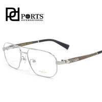 2014新款正品PORTS/宝姿镜架 全框纯钛 时尚女款眼镜架 POM12404