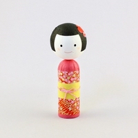 日本代购和纸芥子娃娃 日本传统手工艺品人偶送礼摆件