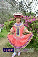 儿童苗族土家族哈尼族白族民族服装景点景区摄影服饰女童