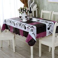 pvc塑料桌布印花台布家用简约茶几餐桌垫免洗防油防水长方形桌布