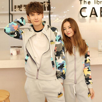 情侣装秋装2016套装新款韩版长袖卫衣男女秋季运动两件套学生班服