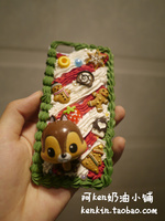 奶油手机壳小松鼠iphone圣诞节4s姜饼屋5s糖果c小清新6