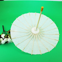 绘画空白纸伞DIY手工绘画伞白色油纸伞幼儿童美术手绘工艺伞特价