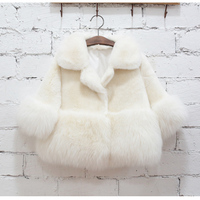 2015韩版冬装新款童装女童奢华仿皮草夹棉保暖外套儿童棉衣外套