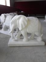 大象 石雕大象 石雕小象 石雕定做 大型石雕 大理石雕塑 家用大象