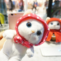 韩国甜蜜猫 步步高X5pro手机壳 vivo x5max毛绒挂绳保护套卡通 女