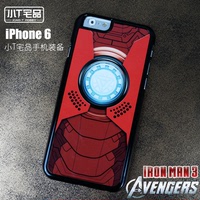 小T宅品 复仇者联盟新款钢铁侠Iron Man iPhone6手机壳保护套包邮