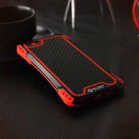 R-JUST 时尚个性艾米拉三防式手机保护壳-iPhone6手机套(黑红黑)