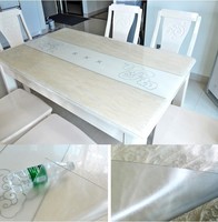 PVC透明水晶板桌面吧台桌布软质玻璃防水油餐台书桌茶几胶垫