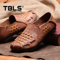 【TBLS汤铂莱斯】 意式手工舒适透气编织鞋 真皮头层皮日常休闲鞋