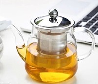 耐热玻璃茶壶不锈钢过滤泡茶壶加厚花茶壶水壶茶具套装平步青云壶