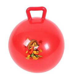 卡通拍拍球皮球手柄球跳跳球儿童户外运动充气玩具球摇摇球宝宝球