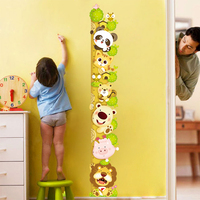 卡通墙贴纸儿童房间墙壁贴画小孩宝宝测量身高贴可移除身高尺墙贴