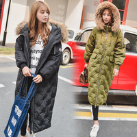 2016冬季东大门新款韩版大码女装加长款羽绒服加厚面包服棉衣外套