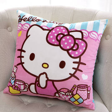 凯蒂猫 hello kitty 卡通抱枕沙发靠垫办公室靠枕床头靠背