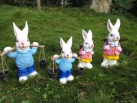 仿真兔子摆件 卡通动物装饰工艺品庭院花园摆设户外园林小品雕塑