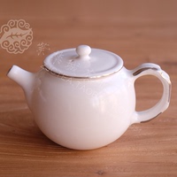 台湾陶艺 林永胜白釉 茶壶