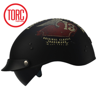 美国TORC摩托车安全头盔半覆式复古哈雷机车骑士半盔踏板太子盔男