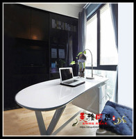 书桌白色钢琴烤漆电脑桌创意烤漆老板桌家用书桌写字台办公桌特价
