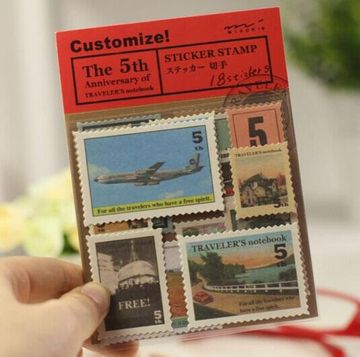 三夏光年-相册配件 Traveler's Notebook旅行者复古邮票装饰贴纸