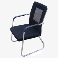 特价办公布新款黑色简约会议桌弓形电脑椅网吧椅职员椅培训椅子