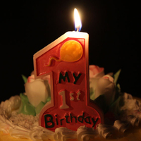 超大号一周岁生日蜡烛 数字蜡烛 数字1蜡烛蛋糕无烟蜡烛派对用品