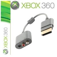 微软XBOX360音频线转接器 光纤转接5.1声道 360接音响耳机转换线