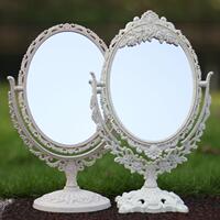 新款大号双面台式化妆镜 欧式镜子 梳妆镜便携公主镜简约时尚镜子