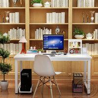 dnz电脑桌实木台式家用简约现代创意组装办公桌1.2米简易卧室书桌